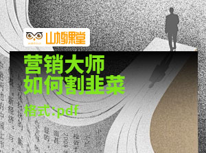 很火的电子书《营销大师如何割韭菜》流量大师/讲故事大师/话术大师