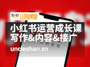 小红书运营成长课，写作入门&内容运营&接广变现【文档课】