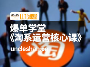 爆单学堂《淘系运营核心课全套教学》