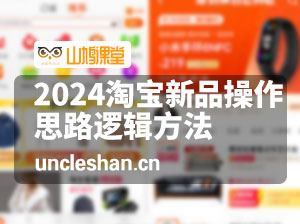 2024淘宝新品操作思路逻辑方法（6节视频课）