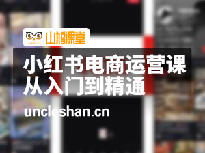 2024小红书-电商运营课，从入门到精通