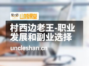 村西边老王-职业发展和副业选择