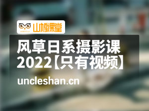 风草日系摄影课2022【画质普通只有视频】