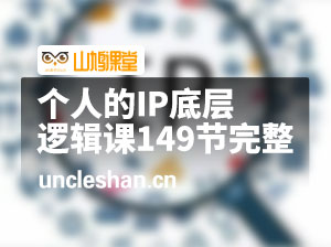 个人的IP底层逻辑课149节完整